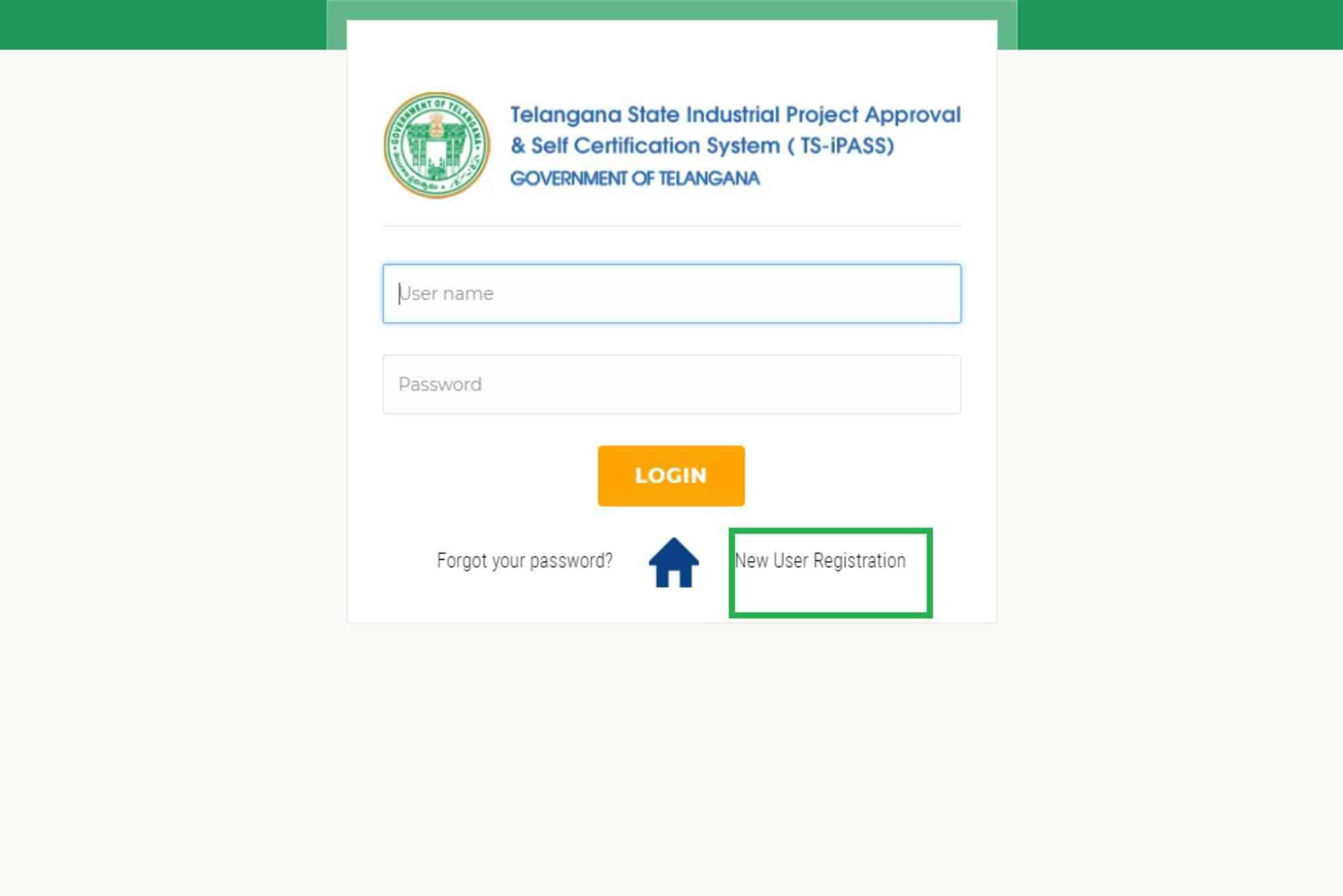 TSPSC One Time Registration Login
